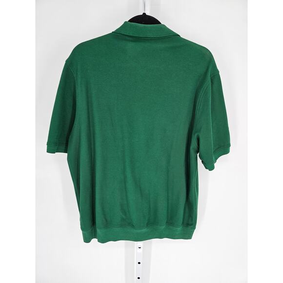 Lands' End Men's Green Short Sleeve Collared Neck Polo T-shirt Size Tall L - Picture 4 of 4